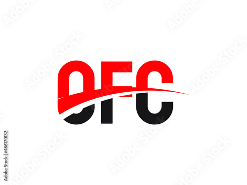 OFC Letter Initial Logo Design Vector Illustration