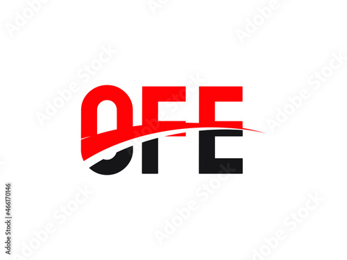 OFE Letter Initial Logo Design Vector Illustration