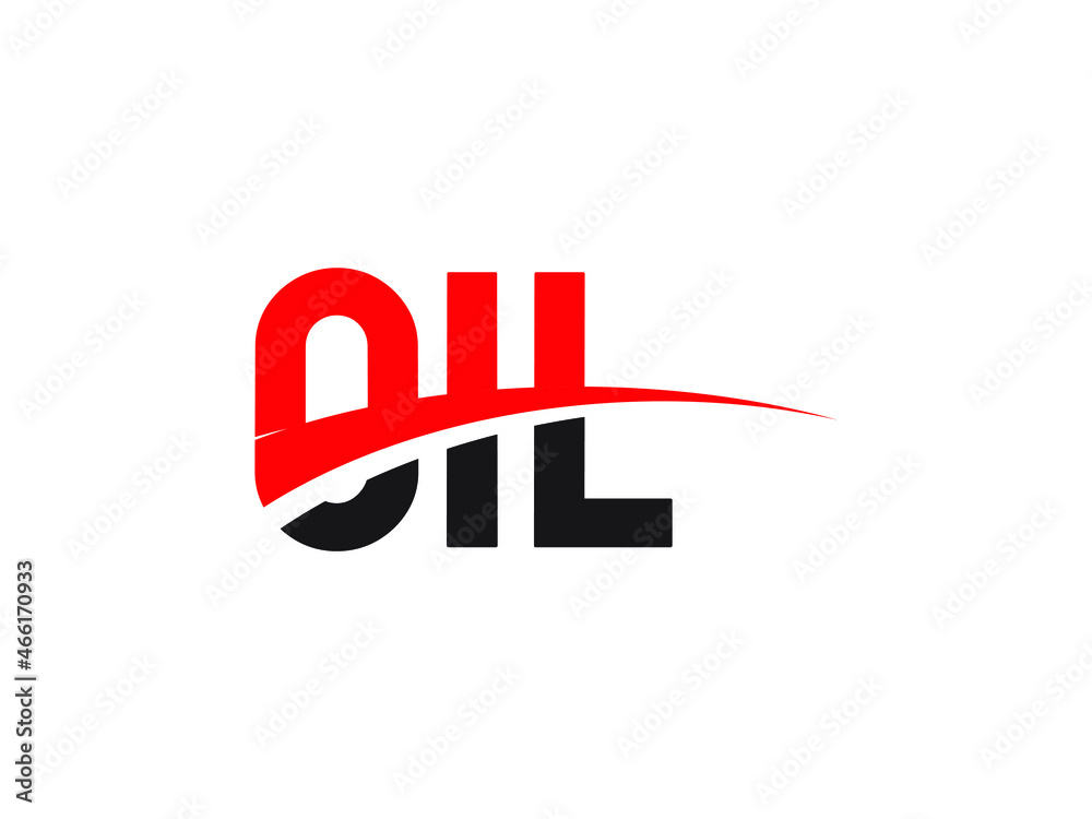 Obraz premium OIL Letter Initial Logo Design Vector Illustration