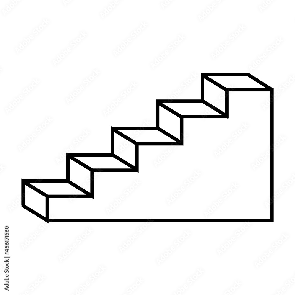linear ladder icon linear ladder icon