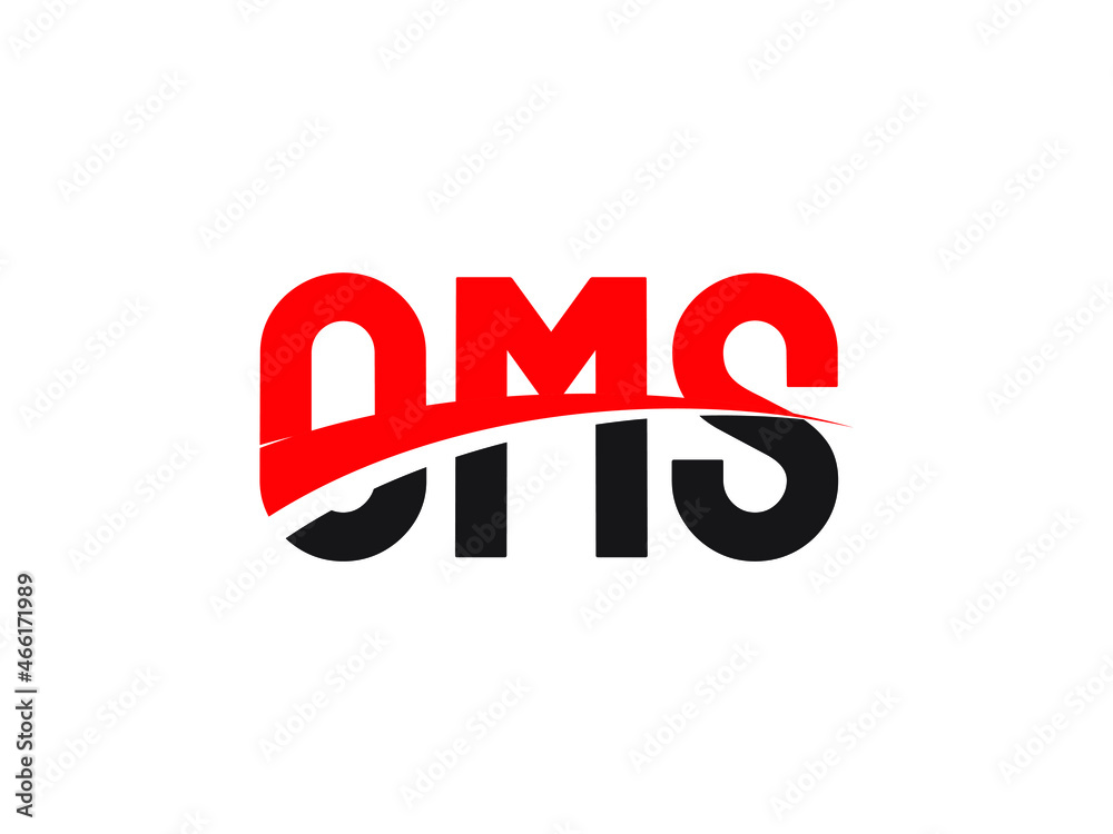 OMS Letter Initial Logo Design Vector Illustration