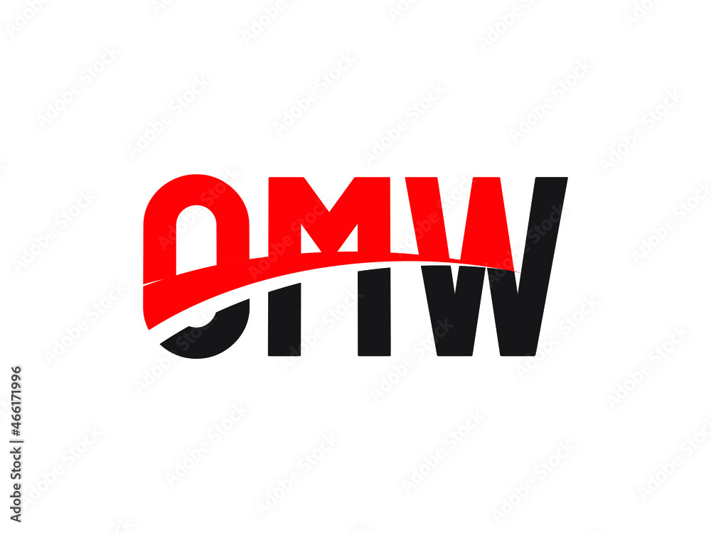 OMW Letter Initial Logo Design Vector Illustration