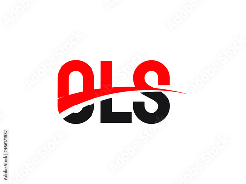 OLS Letter Initial Logo Design Vector Illustration