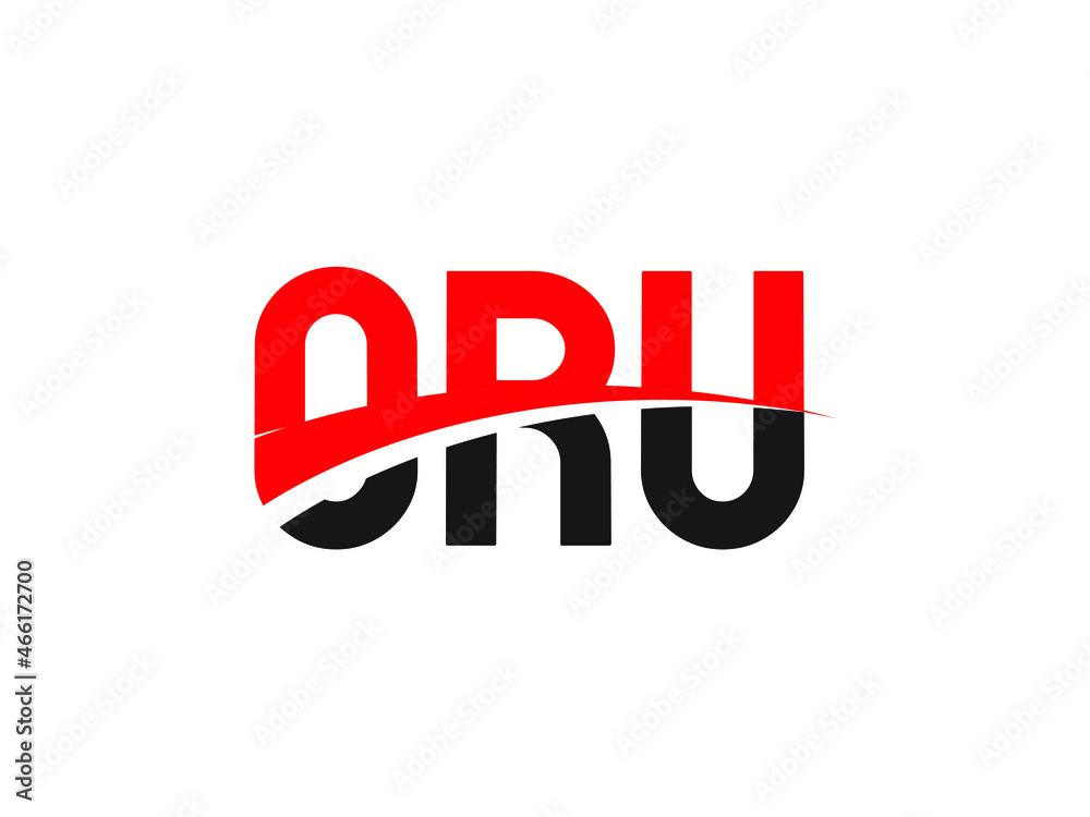 ORU Letter Initial Logo Design Vector Illustration ORU Letter Initial Logo Design Vector Illustration