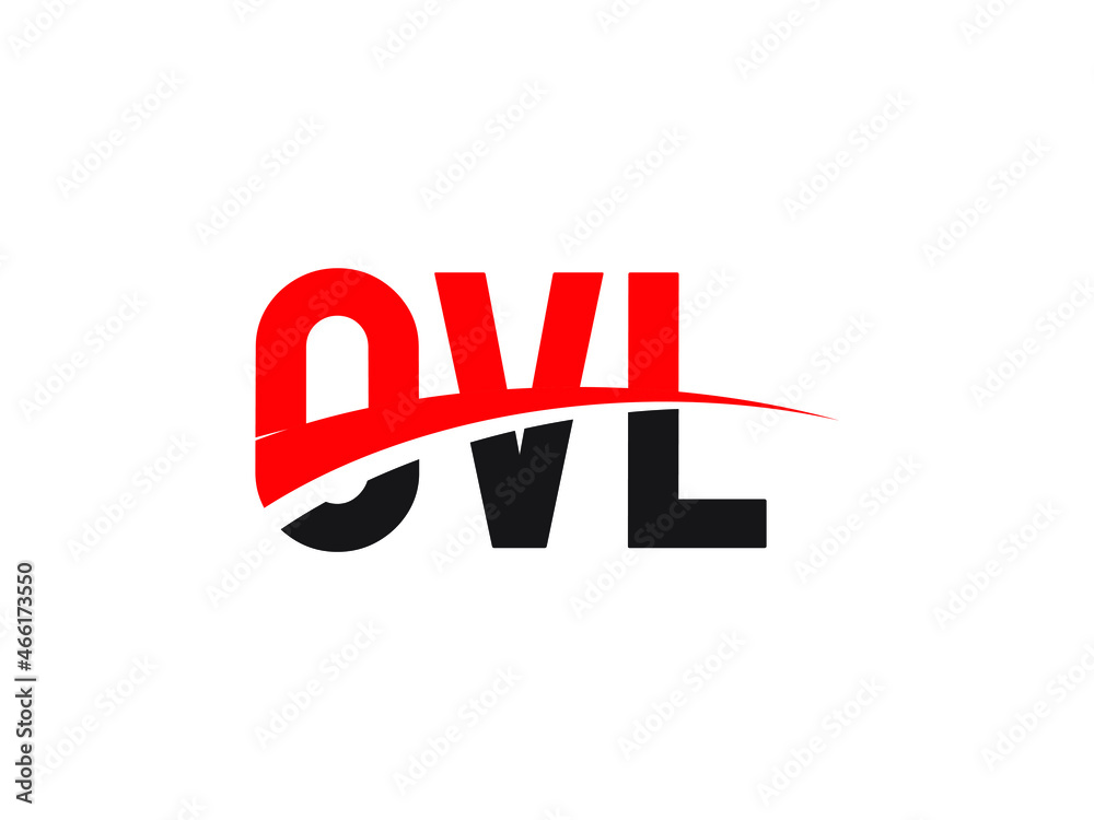 OVL Letter Initial Logo Design Vector Illustration
