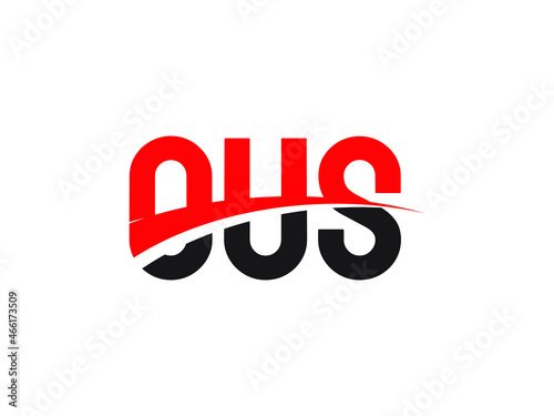 OUS Letter Initial Logo Design Vector Illustration