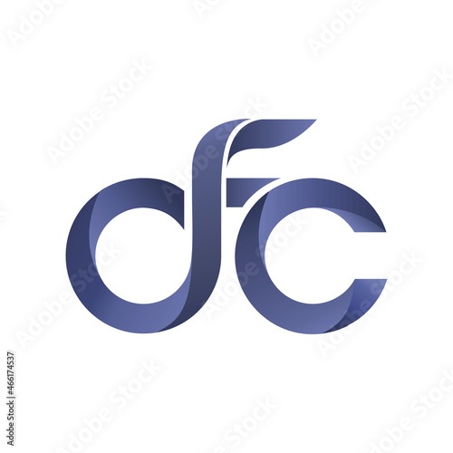 d f c logo sport symbol. football club 