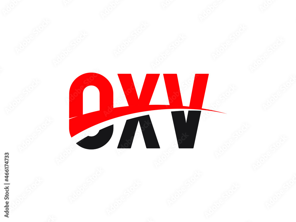 OXV Letter Initial Logo Design Vector Illustration