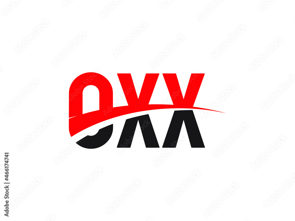 OXX Letter Initial Logo Design Vector Illustration