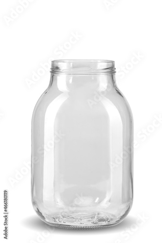 3 liter euro bank with thread on white background isolate