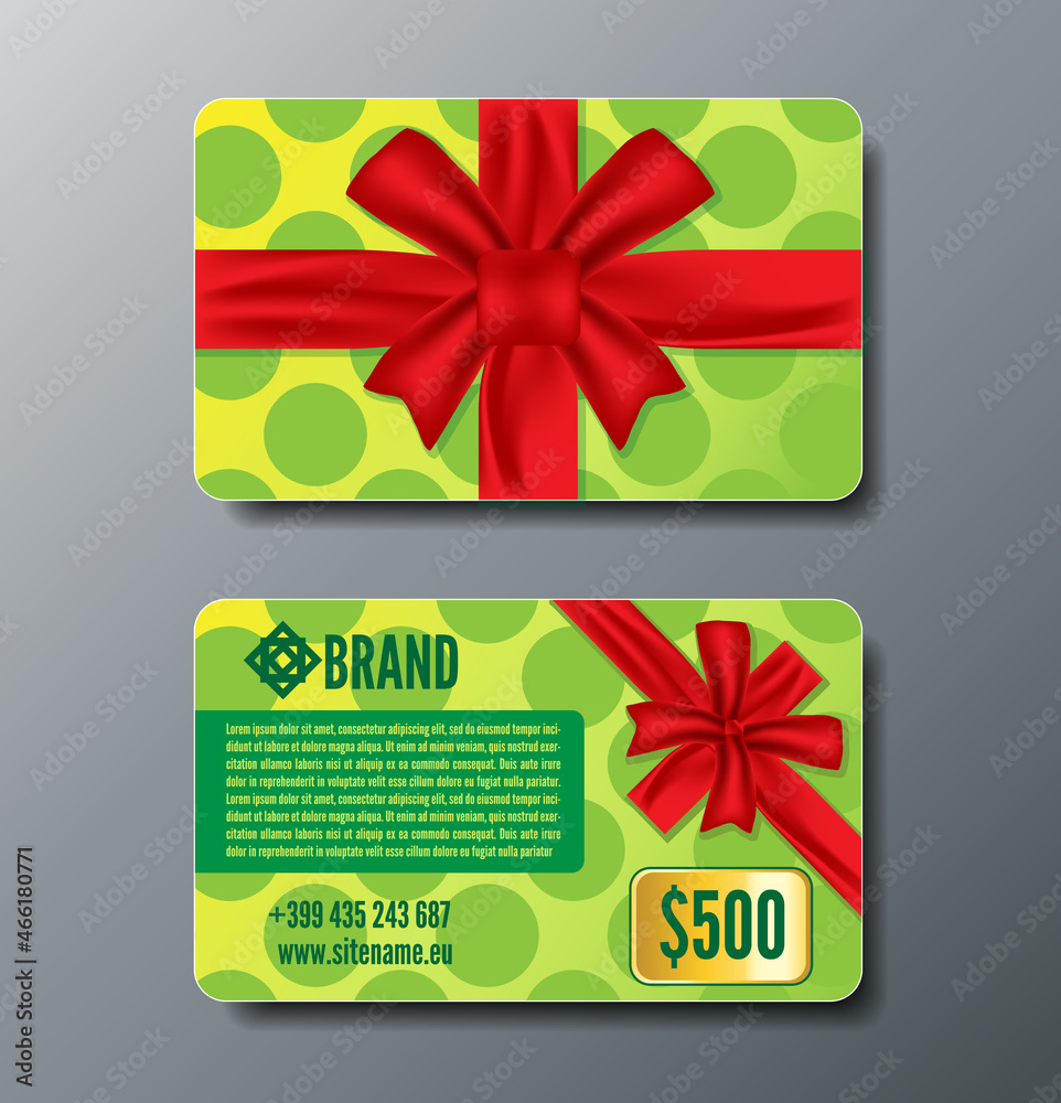 Naklejka premium Christmas gift card. Vector illustration 