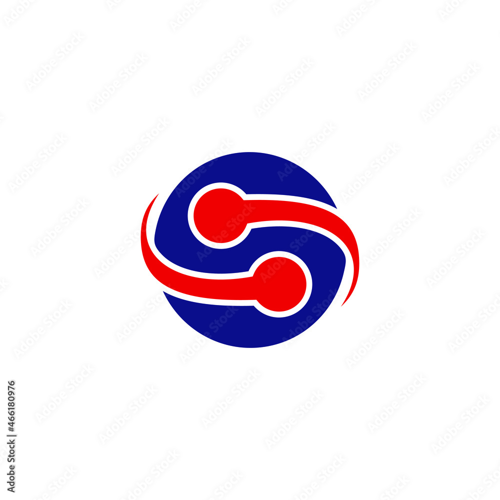 letter s system vector stock logo design letter s system vector stock logo design