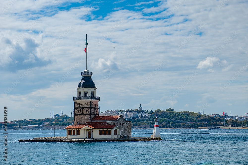 The Maiden's Tower in the Bosphorus, Istanbul, Turkey