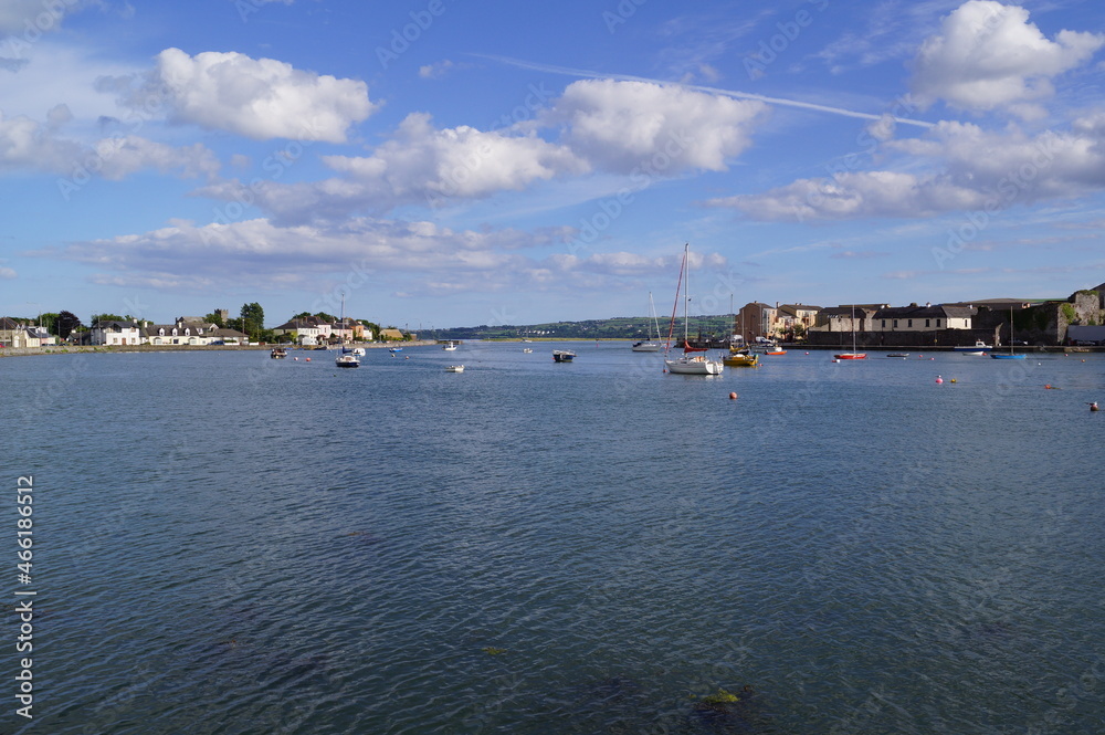 A view of the harbour of Dungarvan, town in County Waterford, Ireland