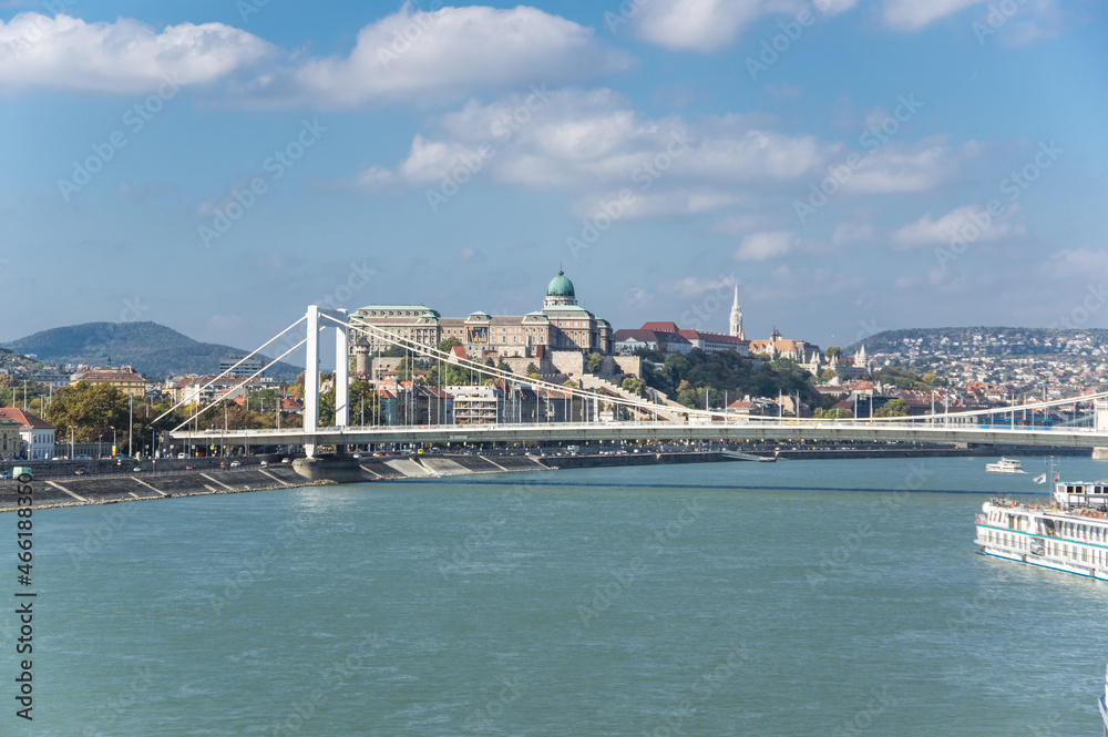 View of River Danube in Budapest city, Hungary