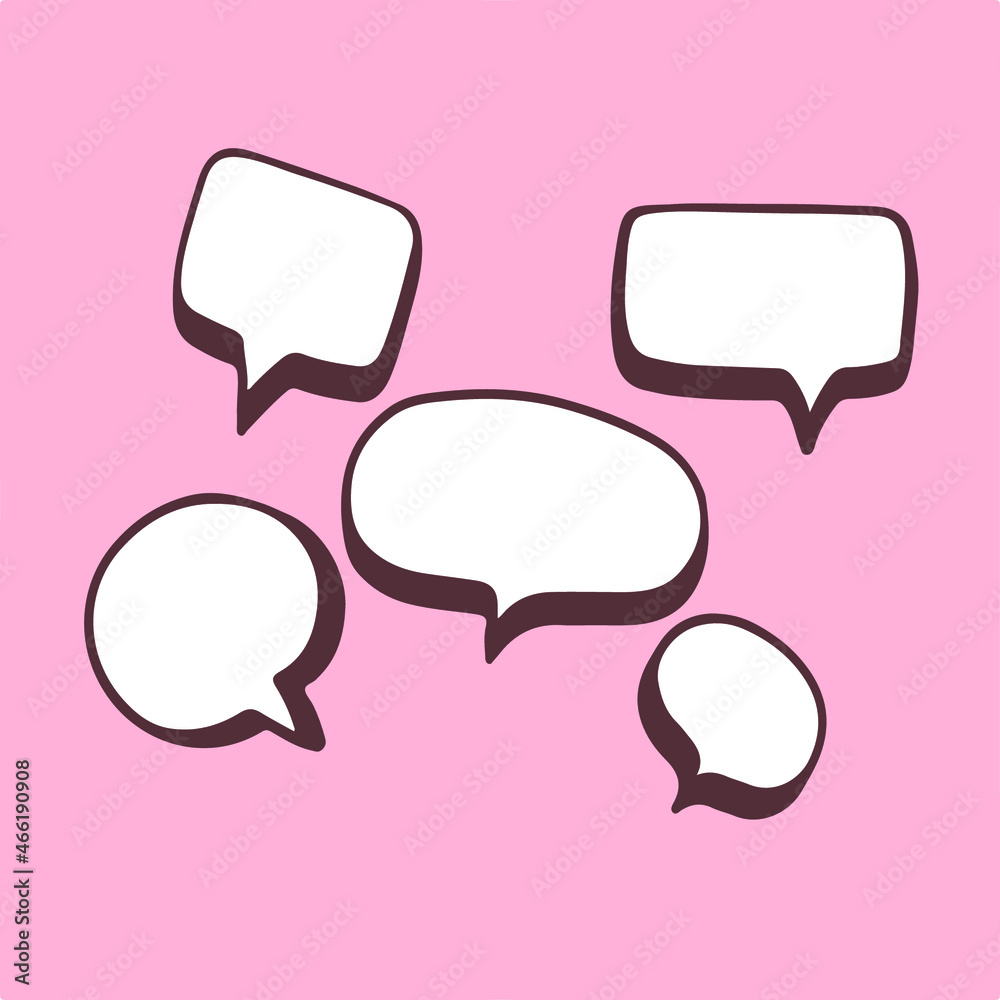 Speech Bubble Symbol. Valentine Vector Illustration. Speech Bubble Symbol. Valentine Vector Illustration.