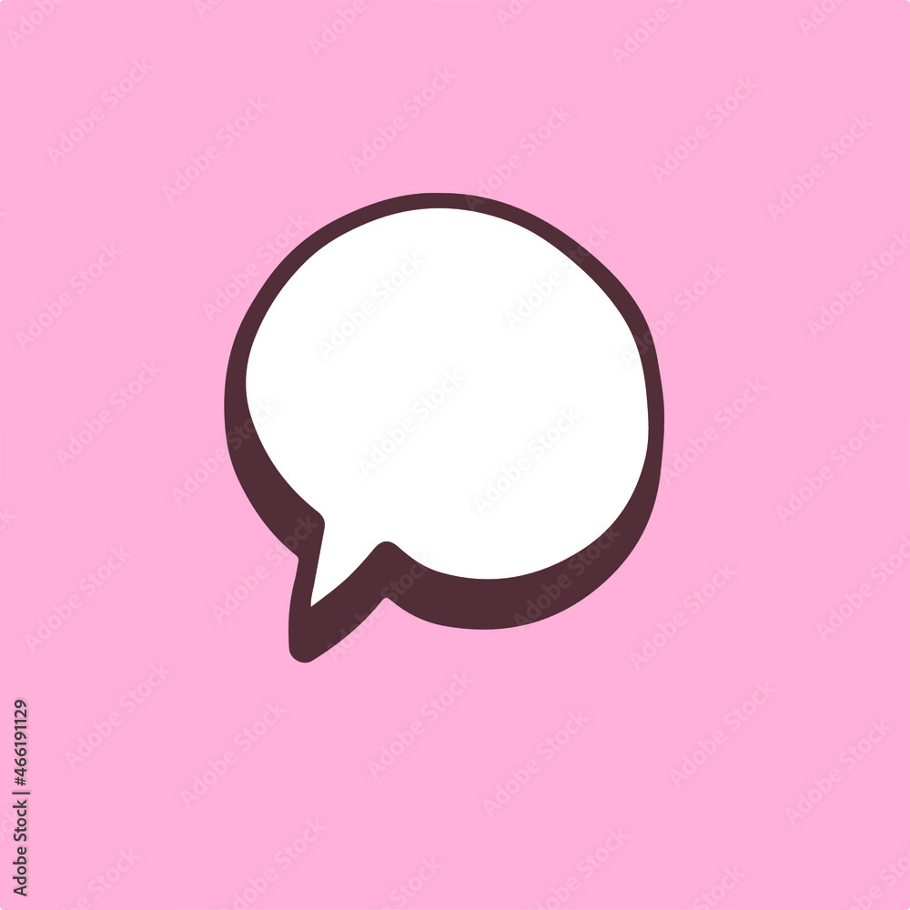 Speech Bubble Symbol. Valentine Vector Illustration. Speech Bubble Symbol. Valentine Vector Illustration.