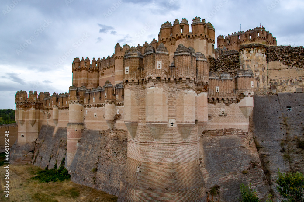 Castillo de Coca, Segovia, Castilla y León, España.