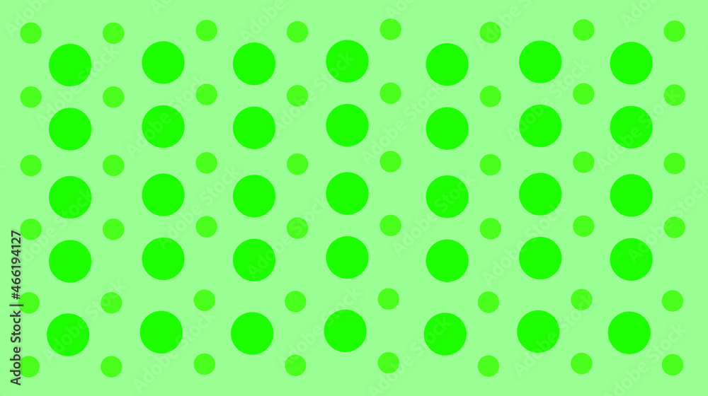 Green polka dot seamless pattern. dot illustration pattern