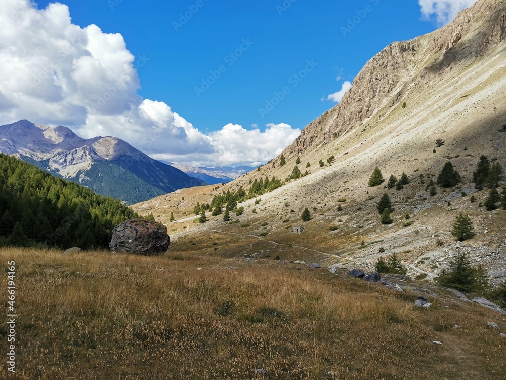 limestone mountains near col de large