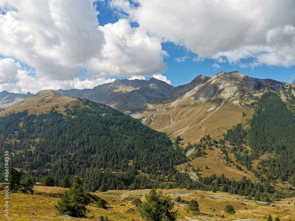 Beautiful mountain landscape on italian-french border