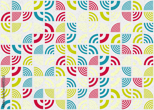 Abstract Geometric Pattern generative computational art illustration