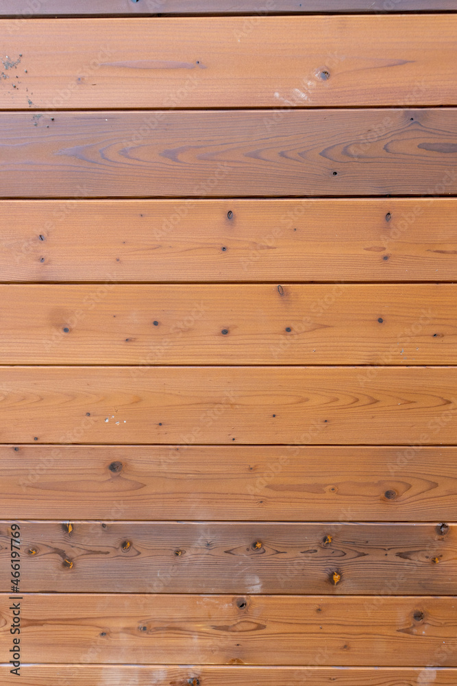 Obraz premium Background, wall of horizontal wooden boards