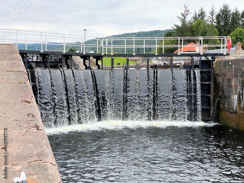 A Lock at Fort Augustus in Scotland photo