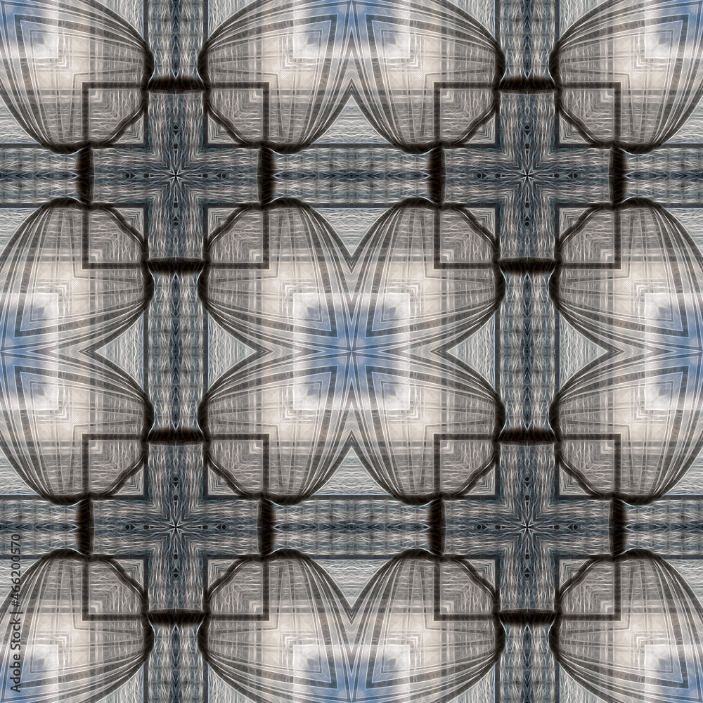 Seamless pattern, infinite texture, tile, square - Illustration - graphics. Surreal. Design elements