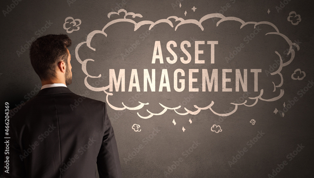 businessman drawing a cloud with inscription businessman drawing a cloud with inscription