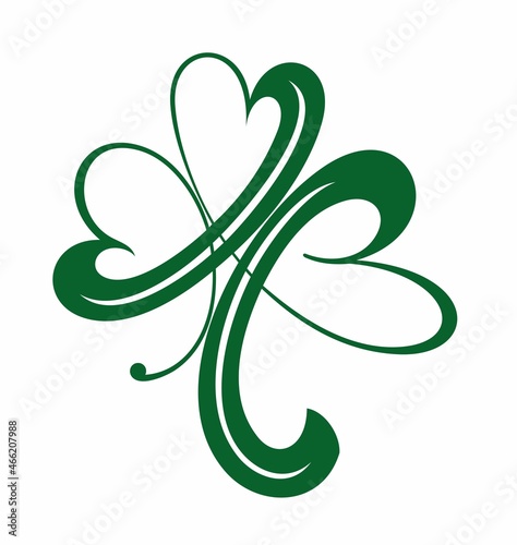 Clover Logo Template vector symbol nature. Shamrock design