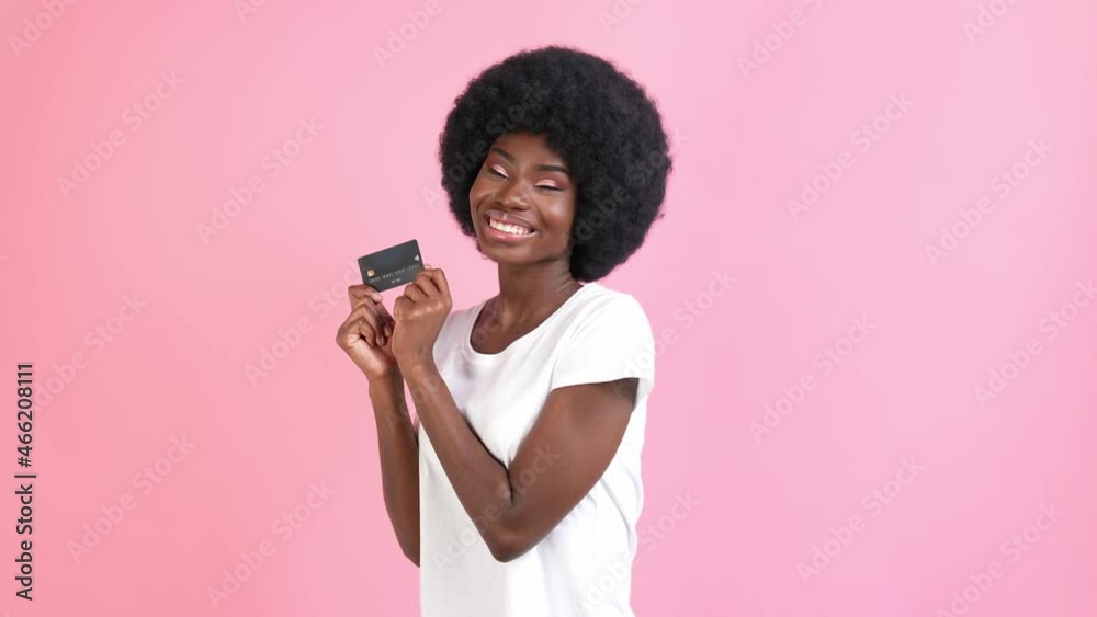 Positive nice lady direct finger credit card suggest online shopping Positive nice lady direct finger credit card suggest online shopping