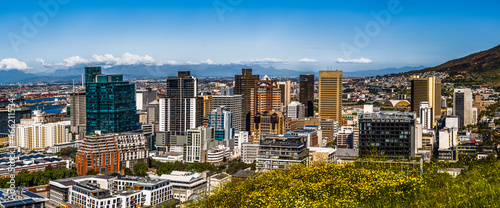 Obraz na płótnie Parmoramo shot of Cape Town city on a spring day w salonie