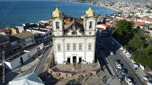 salvador, bahia, brazil - october 29, 2021: View of the Basilica of Senhor do Bonfim, popularly known as Igreja do Bonfim, in the city of Salvador. photo