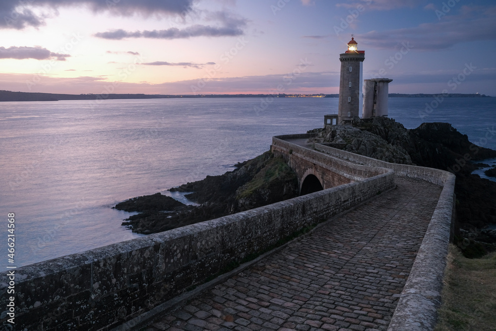 lighthouse at sunset