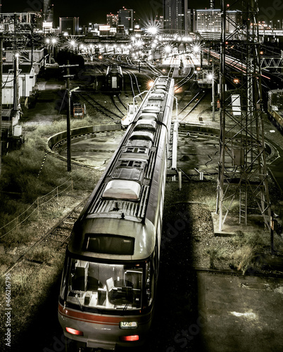 train in the city