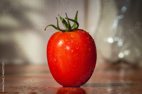 Fresh single vine ripened tomato