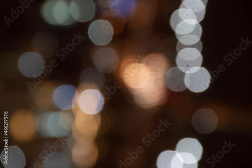 defocused christmas lights