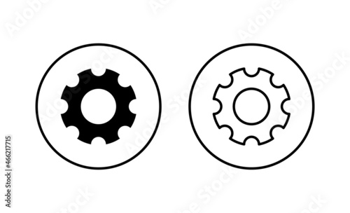Setting Icons set. Cog Settings sign and symbol. Gear Sign