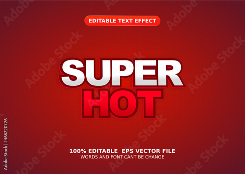 super hot editable text background design