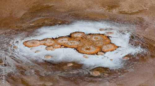 Kati Thanda-Lake Eyre underground springs seen from the air.  Shows the abstract patterns in outback Australia photo