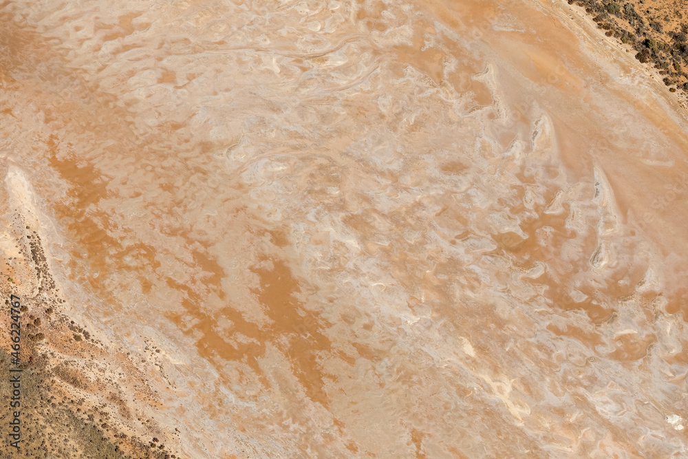 Kati Thanda Lake Eyre, South Australia, Australia, aerial photography showing textures and patterns of outback Australia