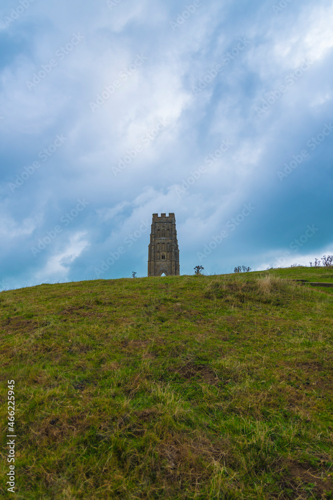 St Michael's Tower on Glastonbury Tor, England St Michael's Tower on Glastonbury Tor, England