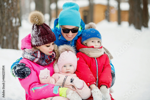 Concept of winter fun, leisure and recreation.