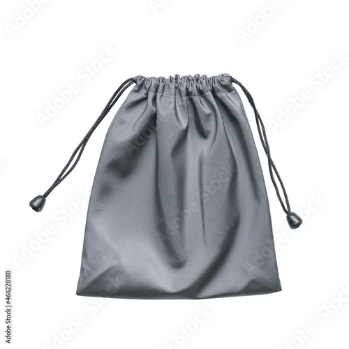 Gray bag isolated on white background with clipping path include for design usage purpose.
