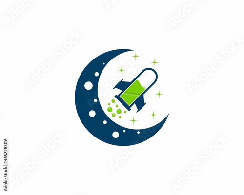 Labs test tube launch on the crescent moon