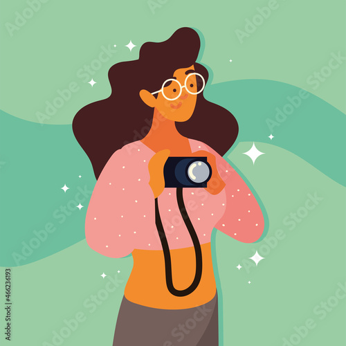 photographer woman with camera