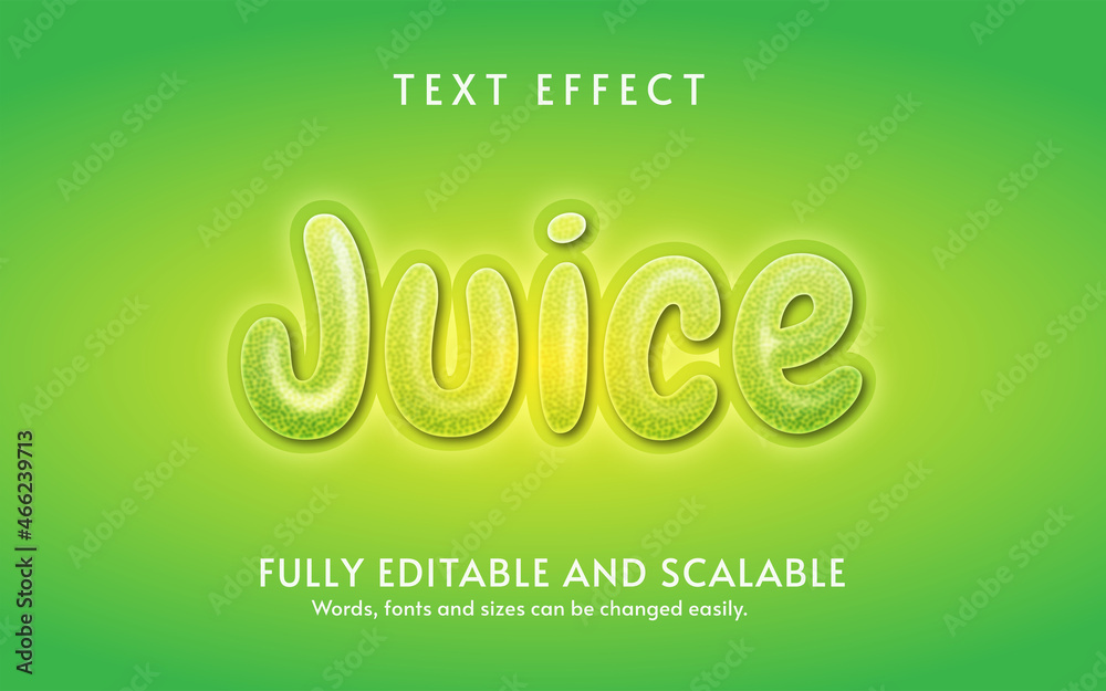 Juice text effect fully editable Juice text effect fully editable