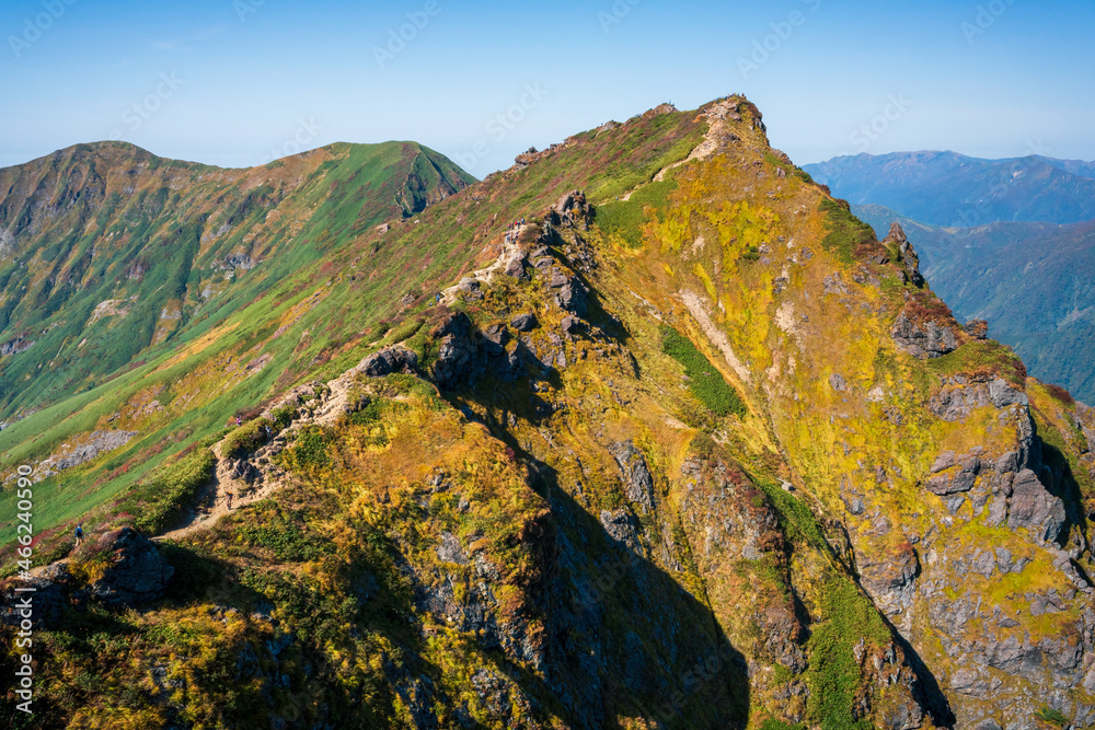 Obraz premium The summit of Mount Tanigawa.