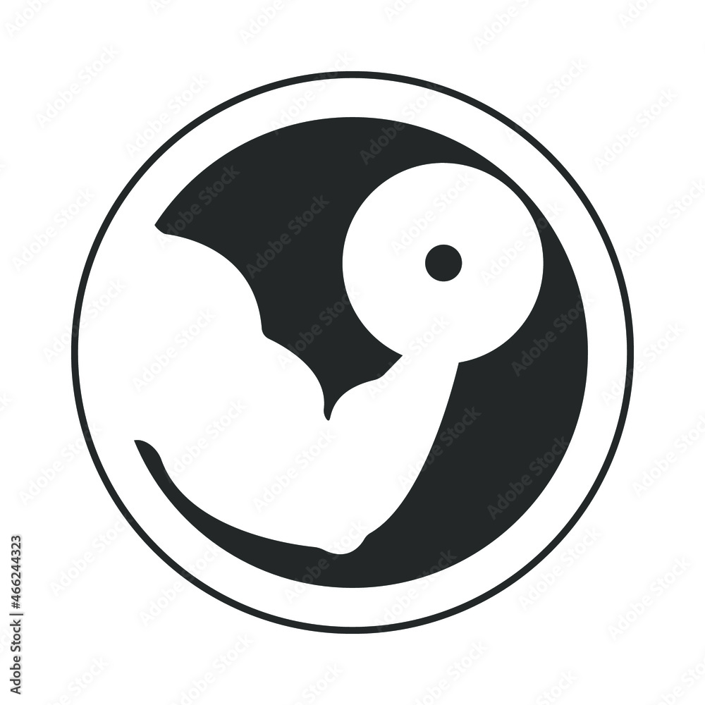 Bodybuilder's hand with dumbbells, gray round sign for design on a white background, vector illustration Bodybuilder's hand with dumbbells, gray round sign for design on a white background, vector illustration
